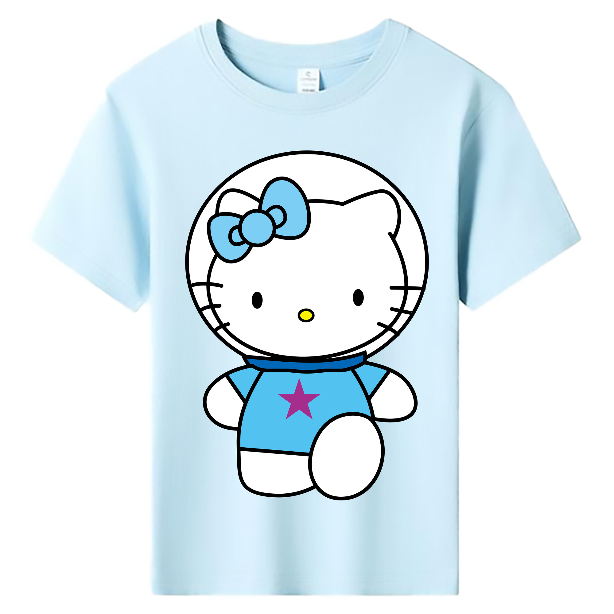 （画像用） Hello Kitty ハローキティ 綿100％キッズTシャツ（フロントプリント）